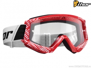 Enduro/Cross Combat Schutzbrille (Rot/Weiß) - Thor