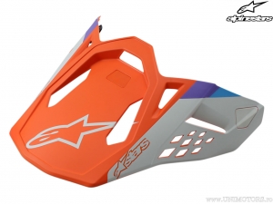 Enduro / cross contact vizierhelm (mat oranje) - Alpinestars