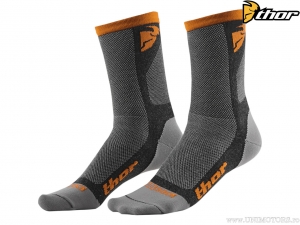 Enduro/Cross Dual Sport Socken (Grau/Orange) - Thor