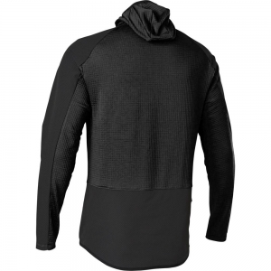 Enduro / cross hoodie met capuchon Defend Thermo [Zwart]: Maat - M