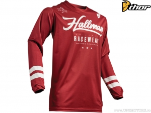 Enduro/Cross Hopetown Trikot (Rot/Weiß) - Hallman