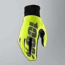 Enduro/Cross Hydromatic Waterproof Gloves Neon Yellow: Size - LG