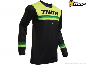 Enduro / cross jeugdshirt (kinderen) Pulse Air Pinner (zwart / geel-groen) - Thor