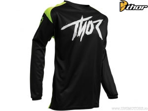 Enduro / cross jeugdshirt (kinderen) Sector Link (zwart / geel groen) - Thor