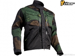 Enduro / Cross motorjas Terrain (groene camouflage) - Thor