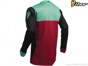 Enduro / cross Pulse Air Factor shirt (zwart / groen) - Thor