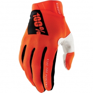 Enduro/Cross Ridefit Gloves Fluorescent Orange: Size - LG