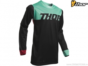 Enduro/Cross-Shirt Pulse Air Factor (Schwarz/Grün) - Thor