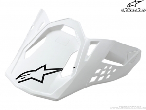 Enduro / cross sisak plexi Solid (fényes fehér) - Alpinestars