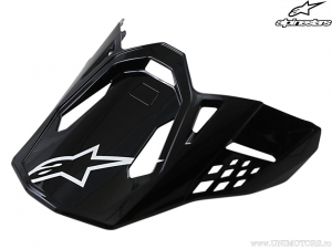 Enduro / cross sisak plexi Solid (fényes fekete) - Alpinestars