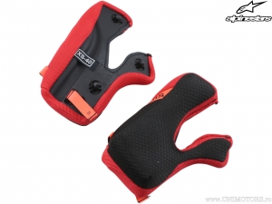 Enduro/Cross Stoßdämpfer Set - (Schwarz/Rot) - Alpinestars