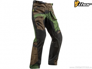 Enduro/Cross Terrain Off Road Gear Pants (Camouflage Green) - Thor