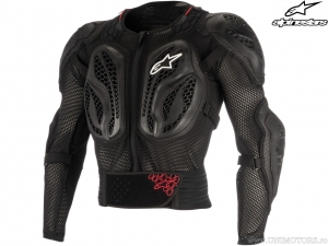 Enduro/Cross Youth (Children) Action Bionic Protective Jacket (Black/Red) - Alpinestars