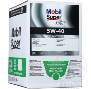 Engine oil 5W40 3000 X1 20L Mobil - JM