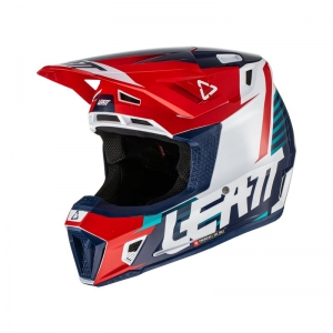 Ensemble casque / lunettes Moto 7.5 V22 Royal: Taille - L