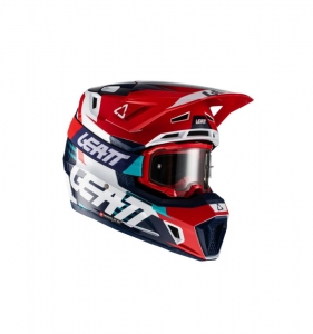 Ensemble casque / lunettes Moto 7.5 V22 Royal: Taille - L