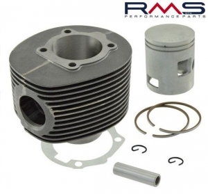 Ensemble cylindre moteur D66.50 boulon 16 - Vespa 200 Rally ('72-'79) / PX 200 E ('77-'86) / PX 200 E ('83-'97) 2T AC 200cc - RM