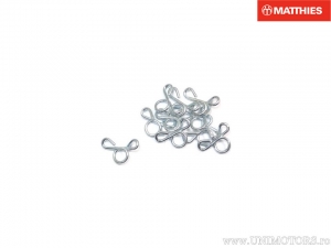 Ensemble de colliers de serrage de tuyau de carburant galvanisés 20 pièces 6mm de serrage - JM