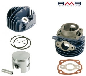 Ensemble de cylindre de moto D47mm boulon 12 - Piaggio Ape 50 FL / Ape 50 RST / Vespa 50 S / PK 50 / PK 50 XL / FL / HP 2T AC 80