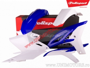 Ensemble de plastique (blanc-bleu) - Yamaha WR 250 F ('12-'15) - Polisport