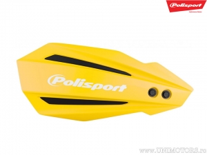 Ensemble de plastique de rechange couleur jaune protège-mains Bullit - Polisport