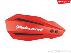 Ensemble de plastique de rechange rouge protège-mains Bullit - Polisport