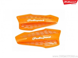 Ensemble de Plastique de Remplacement Orange pour Protections de Main MX Force - Polisport