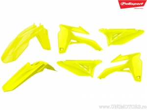 Ensemble de Plastique Jaune Fluorescent - Sherco SE 250 2T Enduro ('14-'15) / Sherco SE 250 R 2T Factory ('14-'15) - Polisport