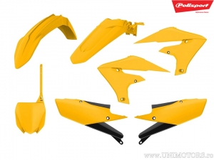 Ensemble de plastique jaune Vintage Edition - Yamaha YZ 250 F 4T ('19-'20) / YZ 450 F ('18-'19) - Polisport