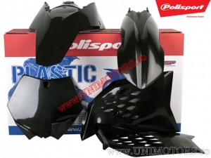 Ensemble de Plastique (Noir) - KTM SX 125 / SX 250 2T / SX-F 250 4T / SX-F 450 Racing ('07-'10) / SX 150 2T ('09-'10) - Polispor