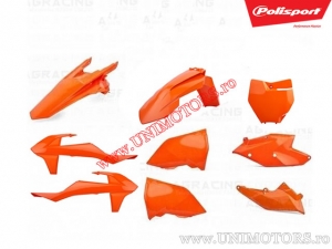 Ensemble de Plastique (Orange) - KTM SX 125 / SX 150 / SX 250 / SX-F 250 ie / SX-F 350 ie / SX-F 450 ie ('16-'18) - Polisport