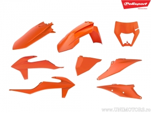 Ensemble de plastique orange - KTM SX 150 TPI / EXC-F 250 ie 4T ('20-'22) / EXC-F 350 ie4T Factory Edition ('22) - Polisport