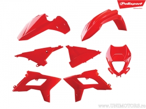 Ensemble de plastique rouge - Beta RR 125 AC Enduro ('13-'17) / RR 125 AC Motard ('13-'16) / RR 250 2T Racing ('14-'16) - Polisp