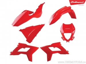 Ensemble de plastique rouge - Beta RR 125 LC 2T Enduro / RR 125 LC Motard CBS FDV / RR 300 2T Enduro Oilmix / RR 430 Enduro - Po