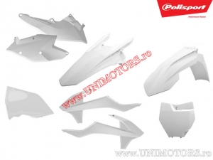 Ensemble de Plastiques (Blanc) - KTM EXC 250 2T / EXC 250 TPI / EXC 300 / EXC 300 TPI / EXC-F 250 / EXC-F 350 / 450 ('17-'19) - 