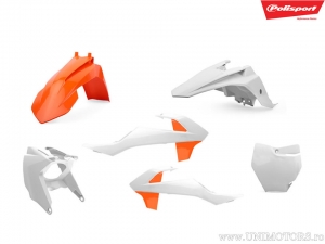 Ensemble de plastiques orange/blanc - KTM SX 65 ('16-'23) - Polisport