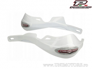 Ensemble de protège-mains couleur blanche 5610 Enduro - kit de montage inclus - Progrip