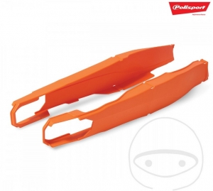 Ensemble de protection de bras oscillant orange Polisport - KTM EXC 125 ('12-'16) / KTM EXC 125 Sixdays ('12-'16) - JM