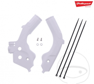 Ensemble de protection de cadre blanc Polisport - Husqvarna FC 250 ('19-'22) / Husqvarna FC 350 ('19-'22) / Husqvarna FC 450 ('1