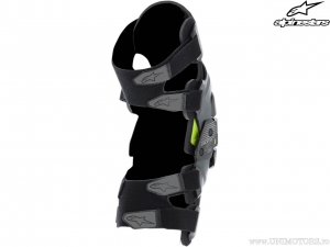 Ensemble de protection pour genoux pour enduro / motocross Jeunesse (enfants) Bionic 5S (noir/anthracite/jaune) - Alpinestars