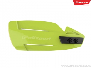 Ensemble de protection pour mains ouvertes en couleur jaune fluorescent Hammer - Polisport