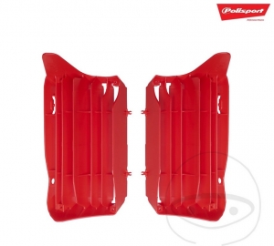 Ensemble de Protections de Radiateur Rouge Polisport - Honda CRF 450 R ('21) / Honda CRF 450 R Red Moto ('21) - JM