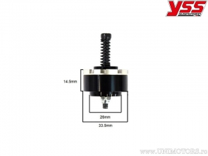 Ensemble de soupape télescopique avant 33.5mm - Honda CB 500 F / CB 500 FA ABS / CB 500 XA ABS / CB 650 F / NC 750 XA ABS - YSS