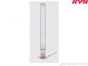 Ensemble de tubes intérieurs de fourche inversée - Honda CRF 450 R ('10-'16) / Suzuki RM-Z 250 ('16-'18) - Kayaba