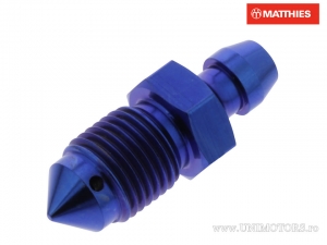 Entlüftungsschraube Pro Bolt M10 x 1.00 mm Blau Titan - Aprilia AF1 50 / Area 51 50 LC KAT / Pegaso 650 Garda - JM