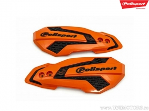 Ersatzplastikset orange schwarz Handprotektoren MX Flow - Polisport