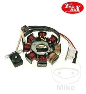 Estator alternador 101 Octane versão 1 - AGM GMX 450 / Aiyumo Capri 50 / Beeline Veloce 50 / Flex Tech Piacenza 25 - JM