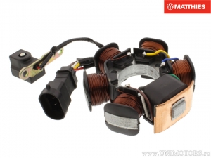 Estator alternador - Aprilia Compay 50 / Mojito 50 / Derbi Atlantis 25 / Gilera DNA 50 / Piaggio Diesis 50 / Vespa LX 50 - JM