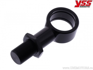 Estensione telescopica +20mm con dimensioni: 26x18x80mm e filettatura esterna M16x1.0mm colore nero - YSS