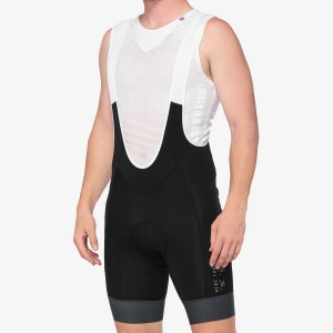 Exceeda Bib Lycra rövidnadrág készlet fekete/szén: Méret - LG